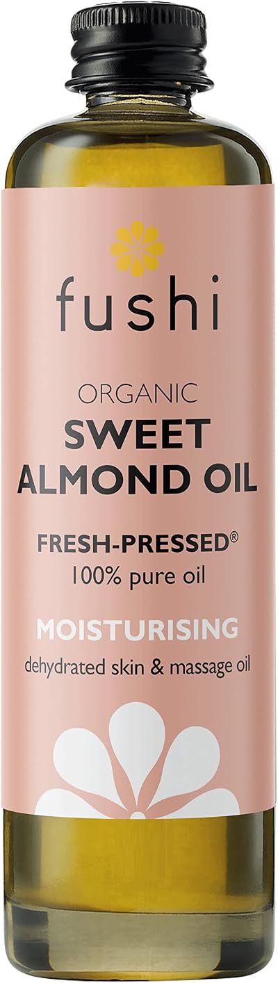Fushi Sweet Golden Almond Organic Oil 100ml UK Vegan Sensitive Dry Skin Hair