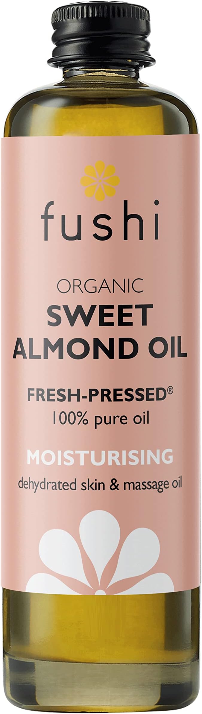Fushi Sweet Golden Almond Organic Oil 100ml UK Vegan Sensitive Dry Skin Hair