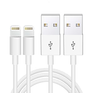 2PACK iPhone Charger Cable [Apple MFi Certified] USB Cable Compatible iPhone 11 Pro/11/X/XR/8/7/6s/6/plus/5S/5/SE,iPad Pro/Air/Mini,iPod Touch Original Certified (White 1M/3.3FT)