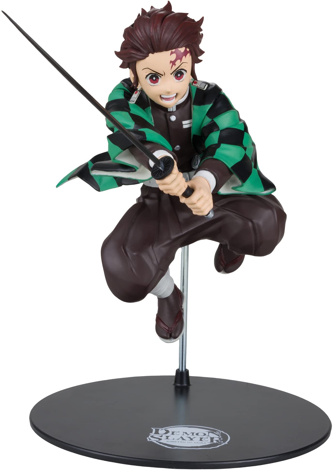 McFarlane Toys, Demon Slayer 12-inch Tanjiro Kamado Action Mega Figure, Netflix Demon Slayer Anime Series Collectible Figure with Collectors Stand Base - Ages 12+
