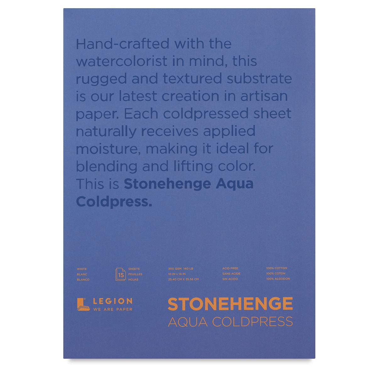 Stonehenge Aqua 10X1 140#, Paper, White 140lb, One Size