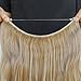 Invisible Wire Hair Extensions Pieces Secret Curly Wavy Hair Extension Synthetic Adjustable Headband for Women Hairpieces (20 Inch (Pack of 1), Ginger Brown Mixed Bleach Blonde)
