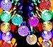 Rockbirds 30 LED Solar String Lights, Outdoor Crystal Ball Fairy Bubble Christmas Lights Multicolor
