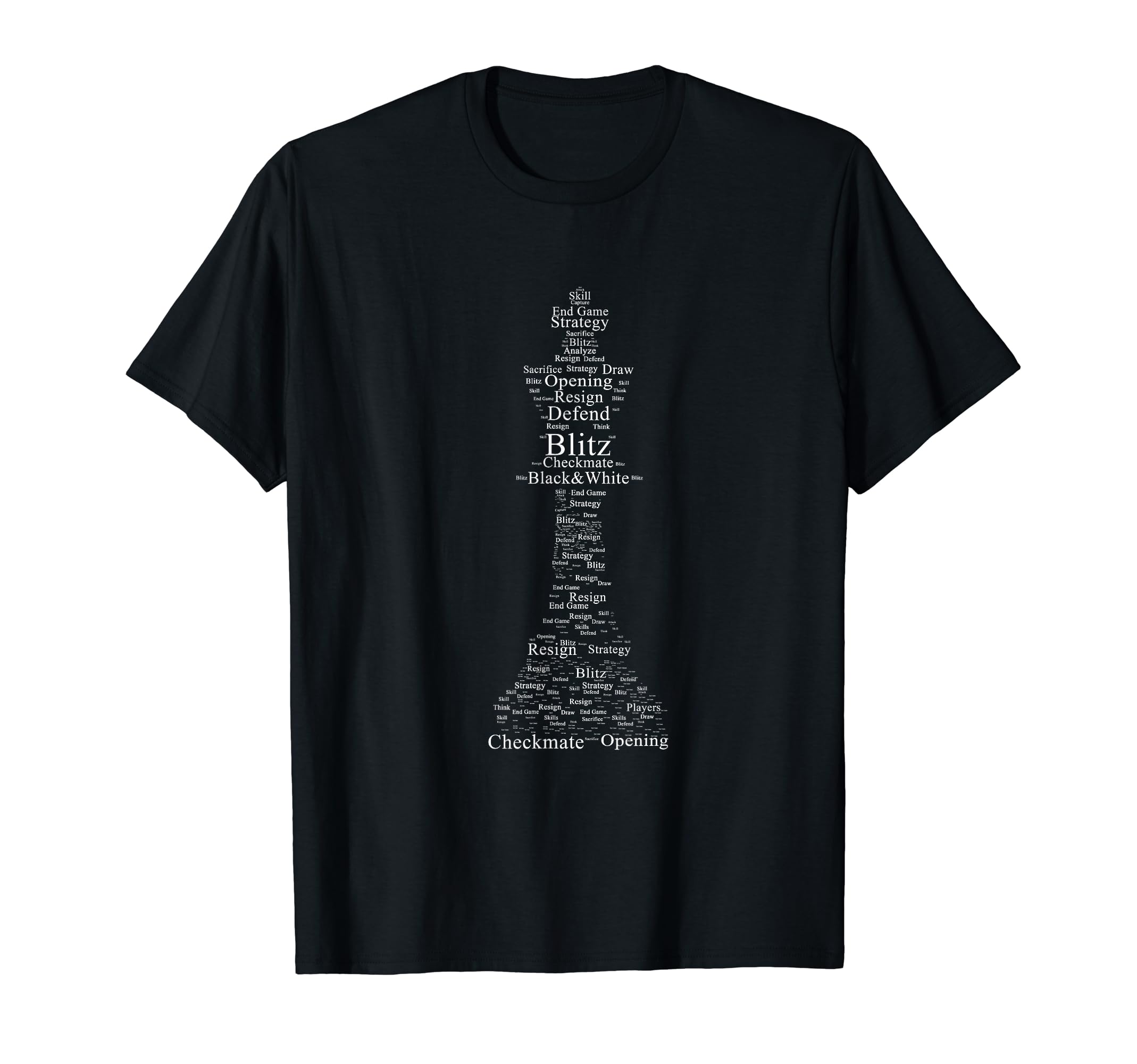 Chess Lover: Chess King Word Cloud T-Shirt