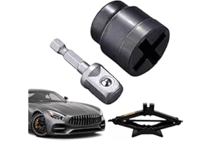 Car Scissor Jack Socket,RV Leveling Jack Socket | Car Maintenance Tool, Drill Adapter Auto Repair Accessories for RV Trailer 