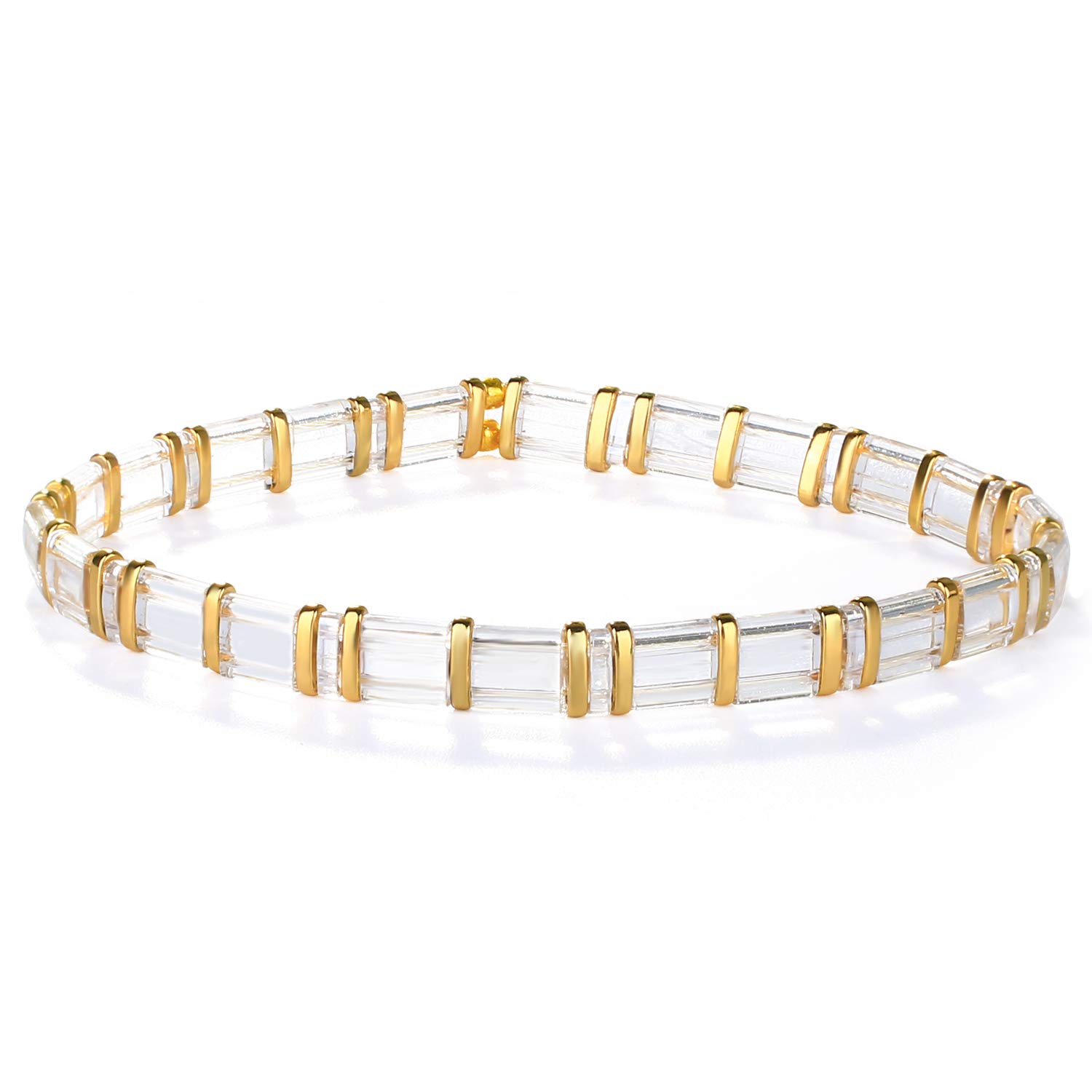 KELITCH Colorful Friendship Stretch Bracelets - Clear 02J — image 1