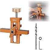 Imbot Cabinet Door Installation Positioner for quick and accurate setup，Easily Adjustable Aluminium Alloy Versatile Cabinet Door Positioning Tool for Installing Frameless or Face Frame Cabinet Doors