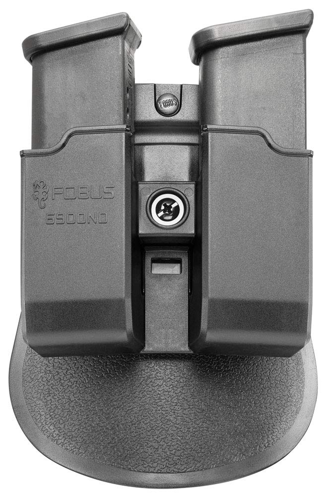 Fobus Paddle, Pouch, Black, Fits Double Mag Glk9/40, Tension Adjustment Screw, Speed Side Cut 6900ND