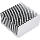 Awxlumv Large Aluminum Heat Sink 2.71"x2.71"x1.41"/ 69x69x36mm Heatsink High Power Cooling Plate 27 Fin Radiator GPU Cooler I
