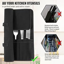 Chef Knife Bag With 24 Slots Cutlery Knives Holders