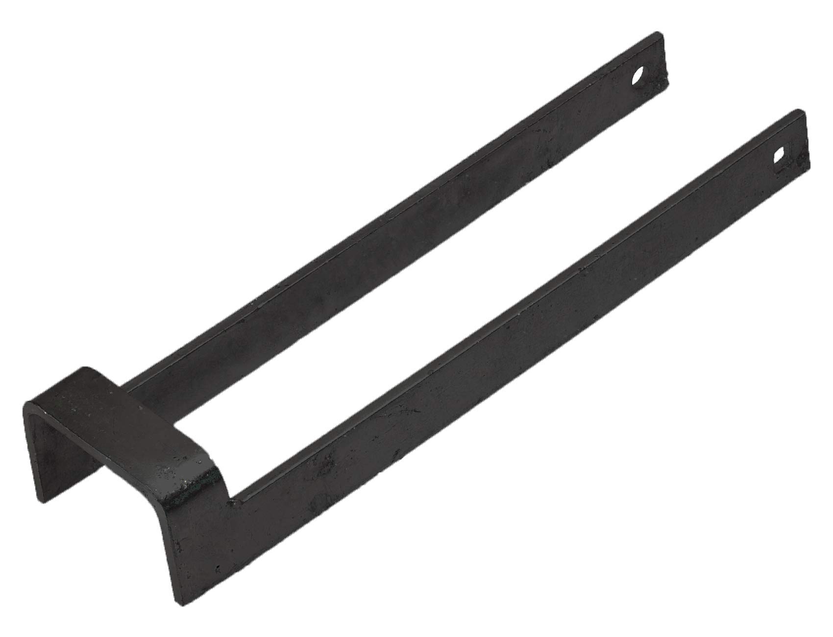Throw Over Loop Gate Latch 3" Wide Galvanised or Black 14" Long Throwover (Black)