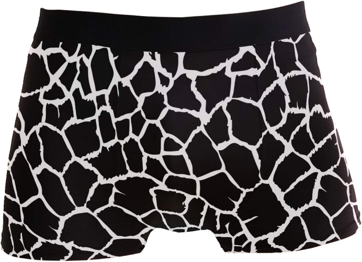 SXXL Mens Boxer Briefs Boxers Underwear Comfort Black White Animal