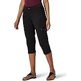 Lee Women's Relaxed Fit Austyn Knit Waist Cargo Capri Pant