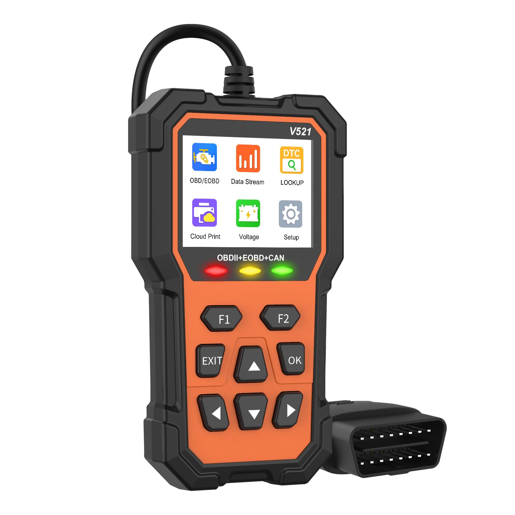 Vehicle Code Reader Auto Obd2 Scanner Diagnostic Tool for car Vehicle Error Code Reader Small car Check Engine Light Tools fixd Fault with Reset Automotive (fit car After 1996 Year)