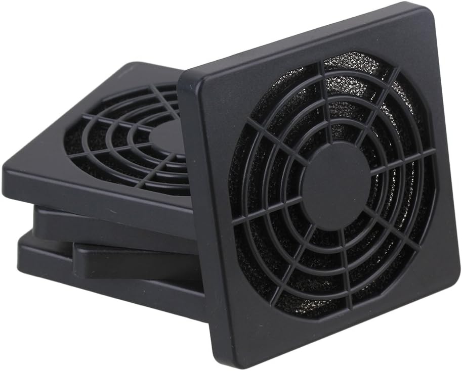 BQLZR 60mm Black Plastic Case Fan Filter Guard Grill Protector Cover PC