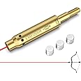 Tipfun Crossbow Bore Sight with Red Laser Crossbow Archery Bow Arrow Red Dot Boresighter Tactical Arrow Thread-On Crossbow with Batteries