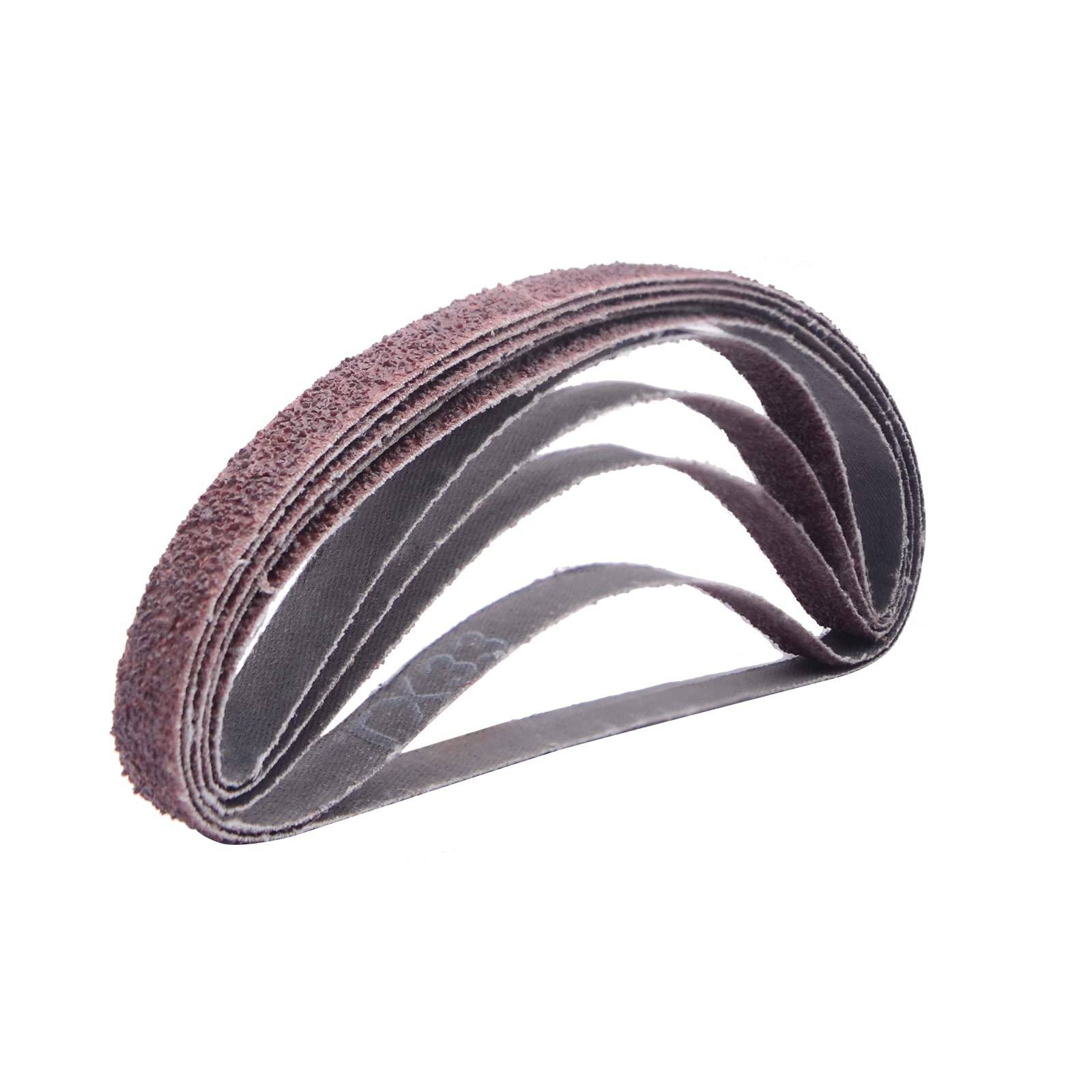 Sanding Belt, 25 Pack 40/80/120/180/320 Grits Sanding Belts, Grinding Aluminium Bands, Polisher Oxide Sander Sanding Belt Abrasive Belt (13mm*457mm)