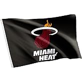 Desert Cactus Miami Heat Flag NBA 100% Polyester Indoor Outdoor 3x5 feet National Basketball Association Team Flags (Flag #2)