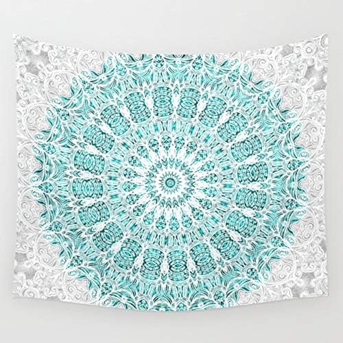 KRWHTS Turquoise Green Ombre Tapestry Queen Teal Aqua Hippie Wall Tapestries Teal Mint Tapestry Wall Hanging Hippie Mandala Tapestry Bohemian Bedspread Dorm Decor Hippie (2, 150130cm(60" 52"))