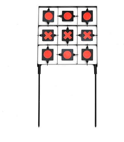 Atflbox Cible piège à billes avec 20 cibles en papier et cible de tir réinitialisable pour carabine à air comprimé, pistolet à billes, carabine à plombs et airsoft