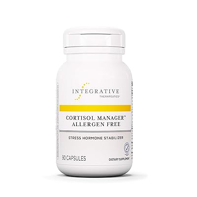 Cortisol Manager&reg; Allergen Free - Integrative Therapeutics - Sleep, Stress, Cortisol Support Supplement* - Ashwagandha, Phosphatidylserine, L-Theanine - Support Adrenal Health* - Vegan (90)