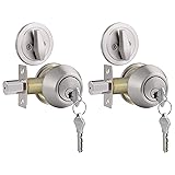 Gobrico 2 Keyed Alike Single Cylinder Deadbolts
