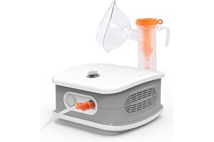 AVAOKO Nebulizer Machine for Adults, Desktop Nebulizer Machine with 10 Filter Cottons Jet Nebulizer Machine for Kids with Full Accessory Compressor Nebulizer for Home Use Travel, Silver