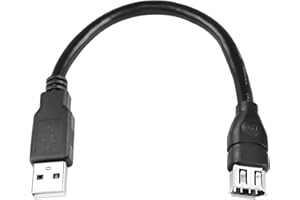 MEIRIYFA Firewire 1394 6 Pin to USB Adapter Cable, Firewire IEEE 1394 6 Pin Female to USB 2.0 Type A Male Data Transfer Conve
