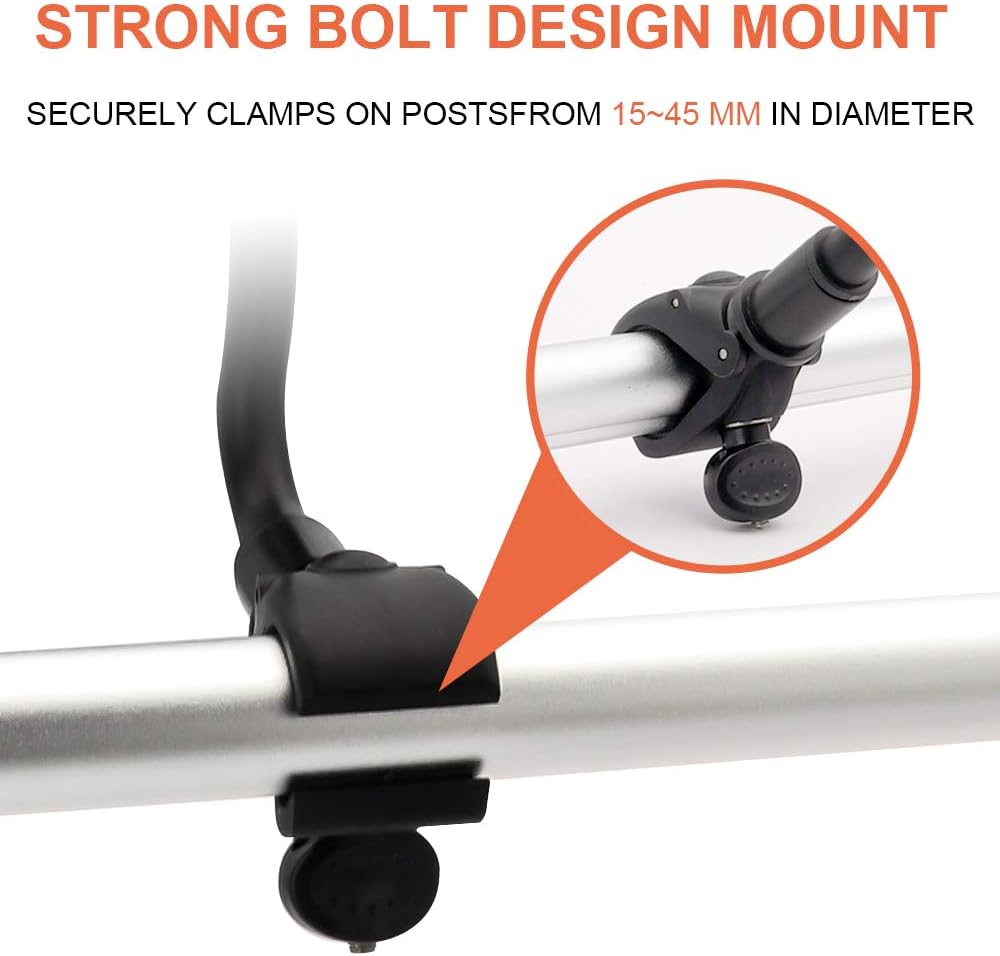 woleyi Spin Bike Tablet Holder, Gooseneck Adjustable Treadmill Exercise Bike Elliptical Tablet Mount for iPad Pro 9.7 10.5 11 - Image 5