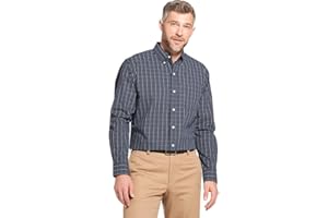 Arrow 1851 Men's Hamilton Poplins Long Sleeve Button Down Plaid Shirt