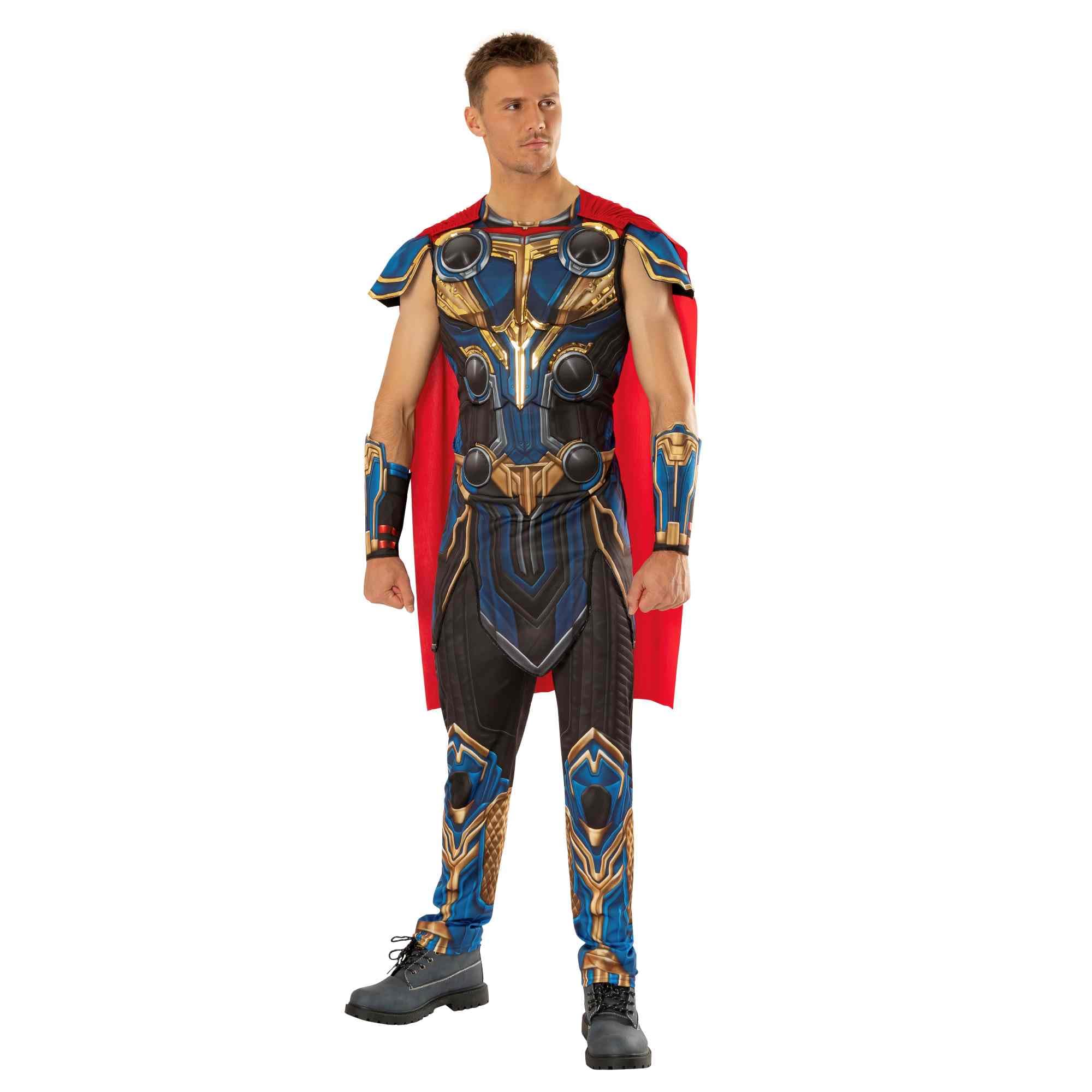 Rubies Official Marvel Thor Love & Thunder Movie, Thor Deluxe Mens Costume, Adult Fancy Dress - Xlarge Halloween Halloween