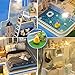 Spilay Dollhouse Miniature with Furniture,DIY Dollhouse Kit Mini Modern Duplex Home Model with Music Box ,1:24 Scale 3D Puzzle Creative Best Christmas Birthday Gift for Lovers and Children(Blue Mark)