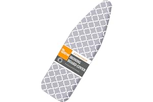 Neccom Ironing Board Cover and Pad Standard Size 15"x54", Resists Scorching and Staining with Elastic Edge Heavy Duty Extra T