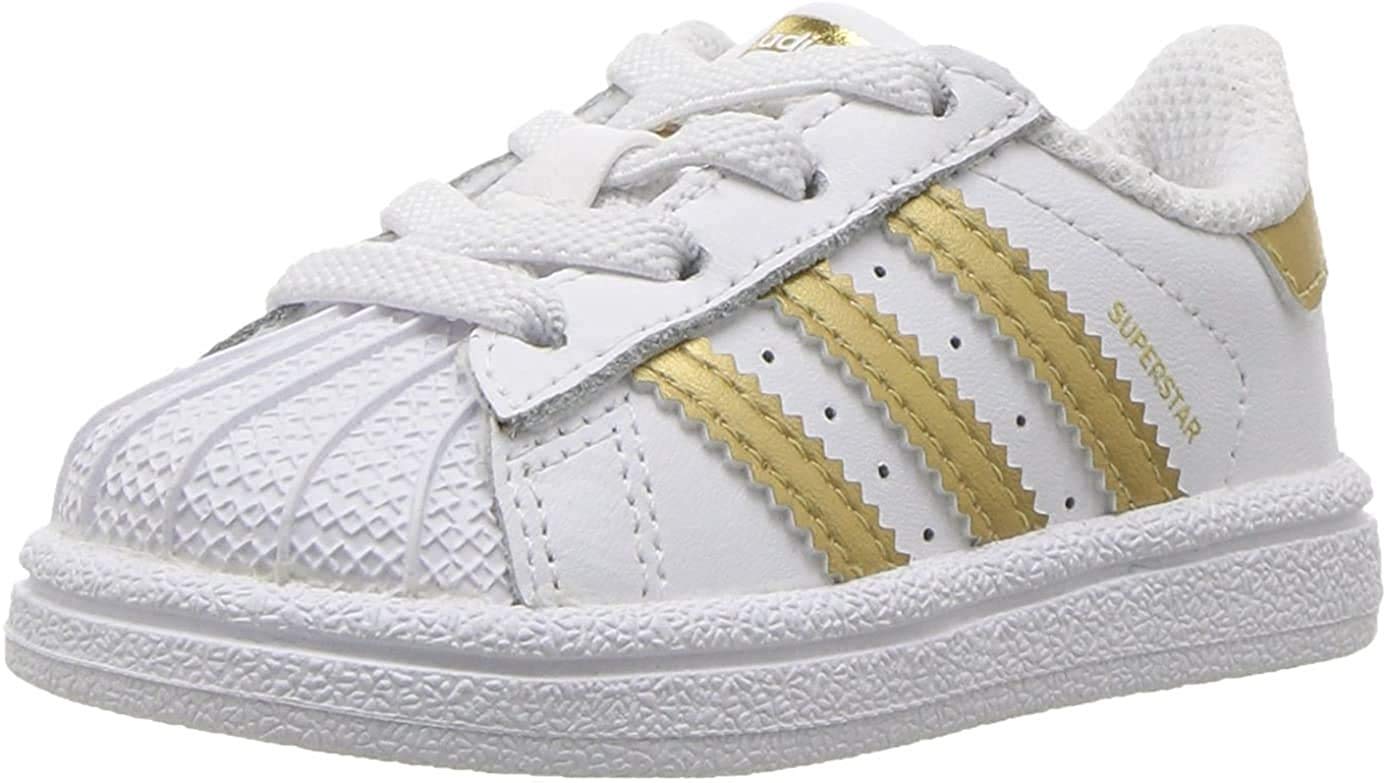 gold adidas baby shoes