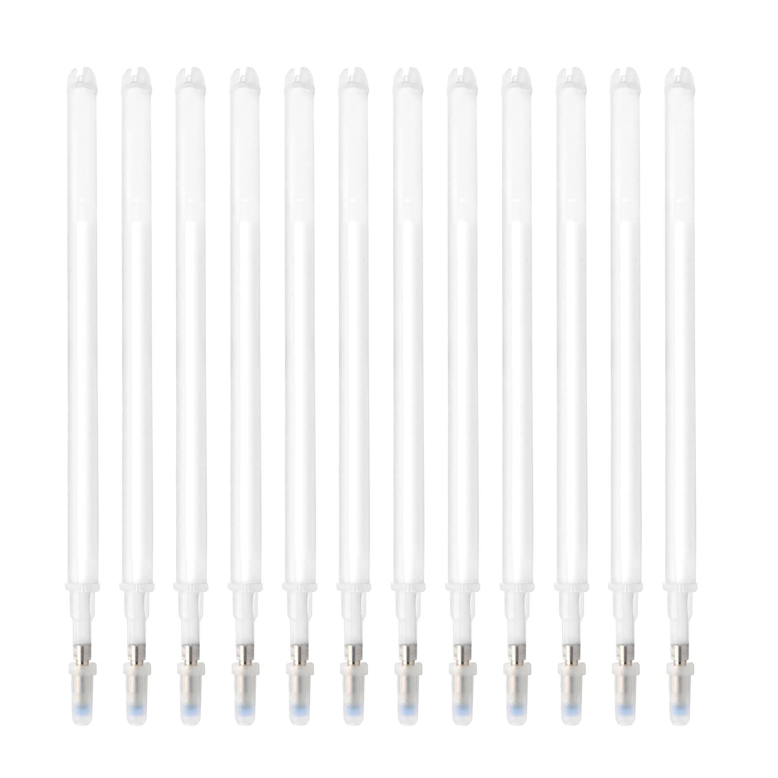 12Pcs Refills for Erasable Pens 0.7mm Erasable Refills Pens with White Ink (White)
