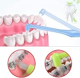 Cretty-Meet Soft Tufted Wisdom Toothbrush 2pcs Green Blue Detail Cleaning view 5