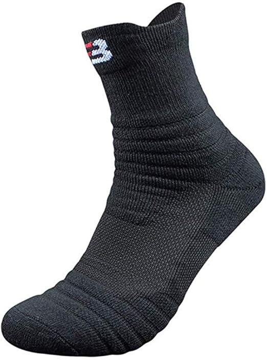 Mens Athletic Crew Socks for Basketball Cushion Quarter Ankle Sock Pack