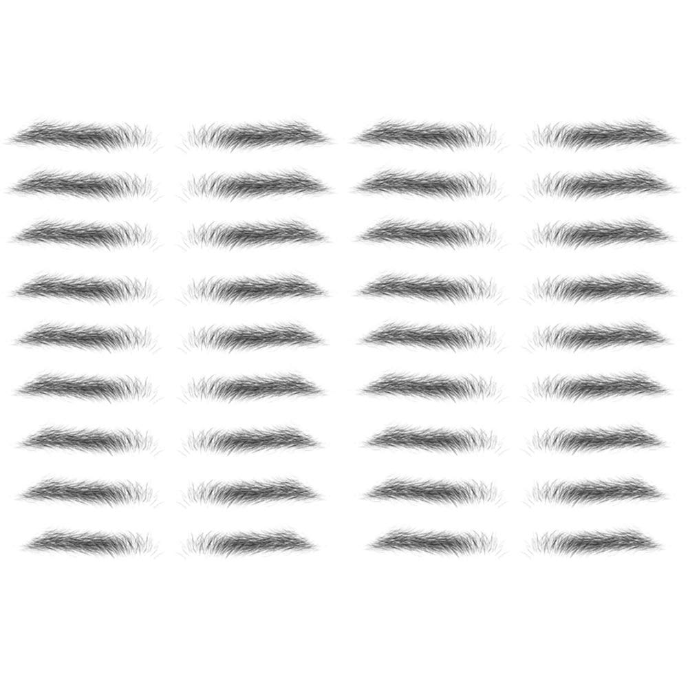 Yesallwas 4D Eyebrow Tattoo Sticker 18-Pairs False Eyebrows Long Lasting Waterproof Makeup Eyebrow Transfers Stickers for Women Lady 2 Sheets (STM-04)