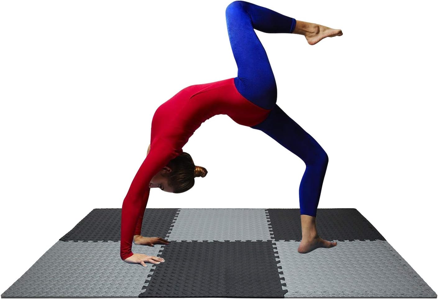 Puzzle Exercise Mat EVA Foam Interlocking Tiles for Protective, Cushioned Workout Flooring for Home and Gym Equipment Gym Mat Gym Flooring Mat Interlocking Foam Mats Floor Tiles SZCDW104112G601012: Sports & Outdoors