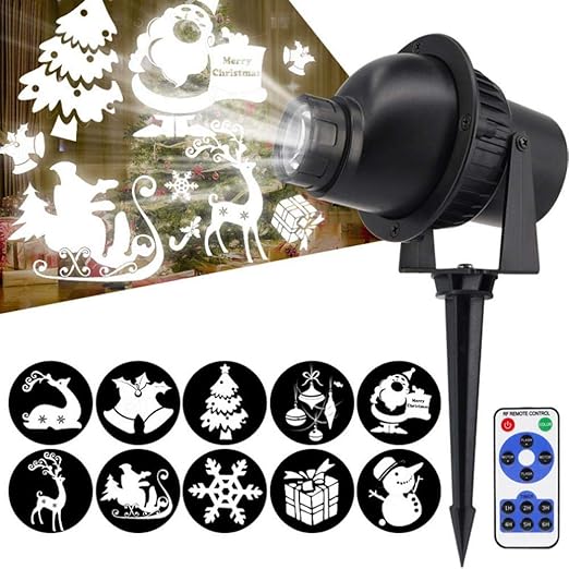 Tenlso Proyector de Navidad, Christmas Snowflake Proyector Luces ...