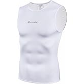 Przewalski Men’s Sleeveless Cycling Undershirt Quick Dry Bike Base Layer Vests Breathable Bicycle Jerseys Biking Tank Tops