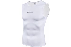 Przewalski Men’s Sleeveless Cycling Undershirt Quick Dry Bike Base Layer Vests Breathable Bicycle Jerseys Biking Tank Tops