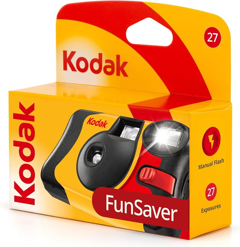 KODAK FunSaver Flash 27exp 35mm Disposable Camera Black