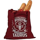 Taurus Astrology Zodiac Sign Cotton Canvas Tote Bag