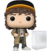POP TV: Stranger Things - Dustin Henderson (Season 5) Funko Vinyl Figure (Bundled with Compatible Box Protector Case), Multicolor, 3.75 inches