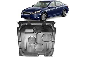 V CISXVILC Mud Flaps Engine Guards for Honda Accord 2008 2009 2010 2011 2012 Sedan 4 Door &2.4L Front Engine Splash Shield Guards Suitable for Generation 8th Accord Under Engine Cover Replace Original One Black