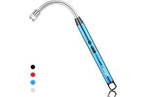 Aneagle Candle Lighter Rechargeable Electric Arc Candle Lighter with Led Battery Display Screen and Long Flexible Neck USB are Applied to Light Candle Cooking Fireworks Flame