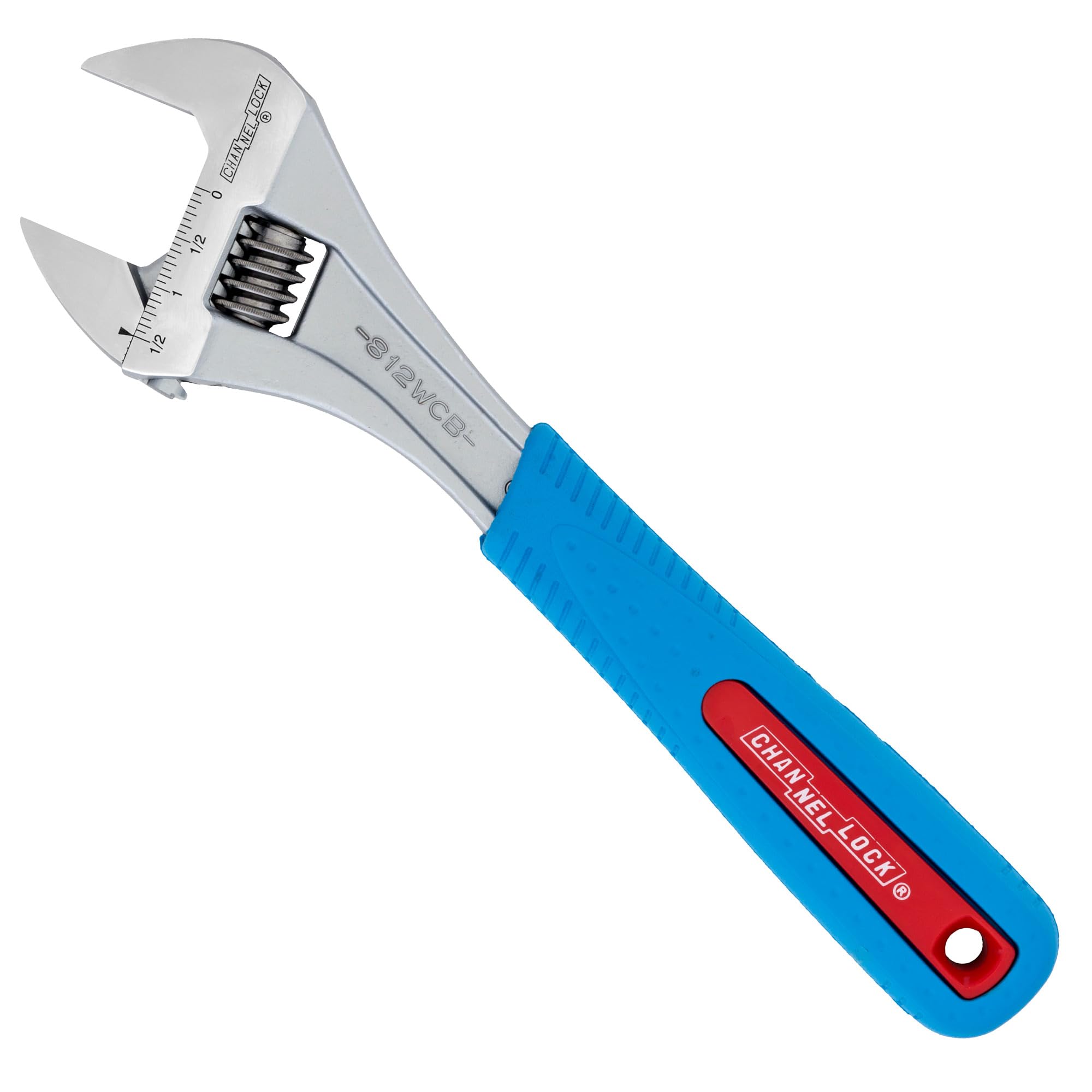 Adjustable Wrench, 12 in., Chrome, Cushion