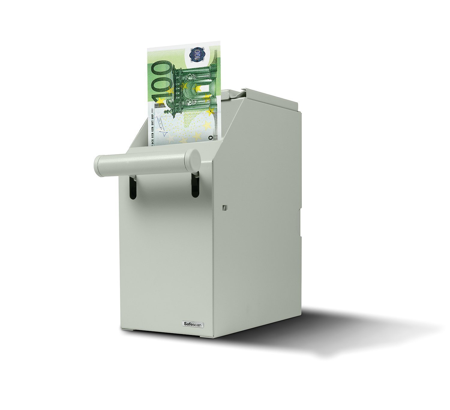 Safescan 4100 White Pos Safe that Securely Stores Your Banknotes - Discretely Stores Up To 300 Notes - Fits Perfectly Underneath Your Sales Counter - Can Easily Be Installed Close To Your Cash Drawer