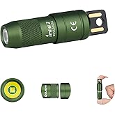 OLIGHT IMINI 2 Tiny Rechargeable Keychain Flashlight, 50 Lumens Portable Quick-Release Mini Flashlights with Magnetic Base, I